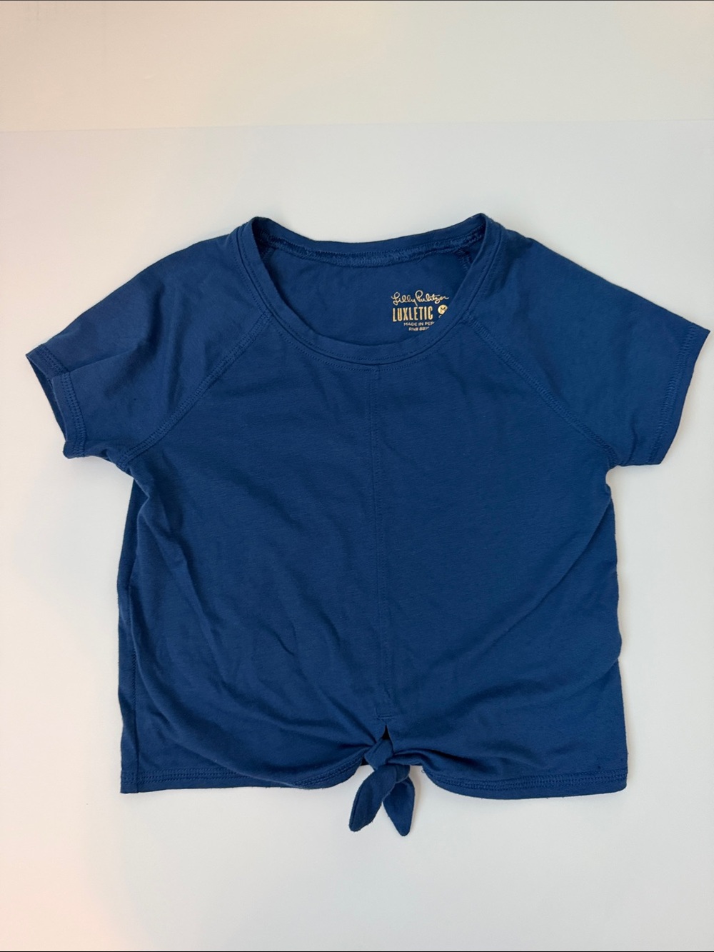 Lilly Pulitzer Girls' Navy Blue Tie-Front Tee